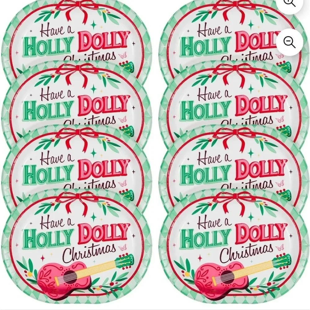 Dolly Parton Holly Dolly Christmas Plates‎ & Napkins
